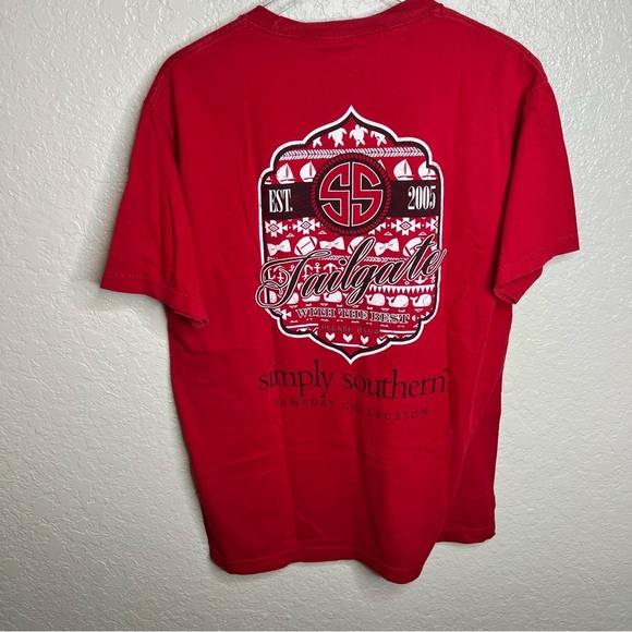 Simply Southern USC Red Game Day Collection T Shirt - Picture 5 of 8
